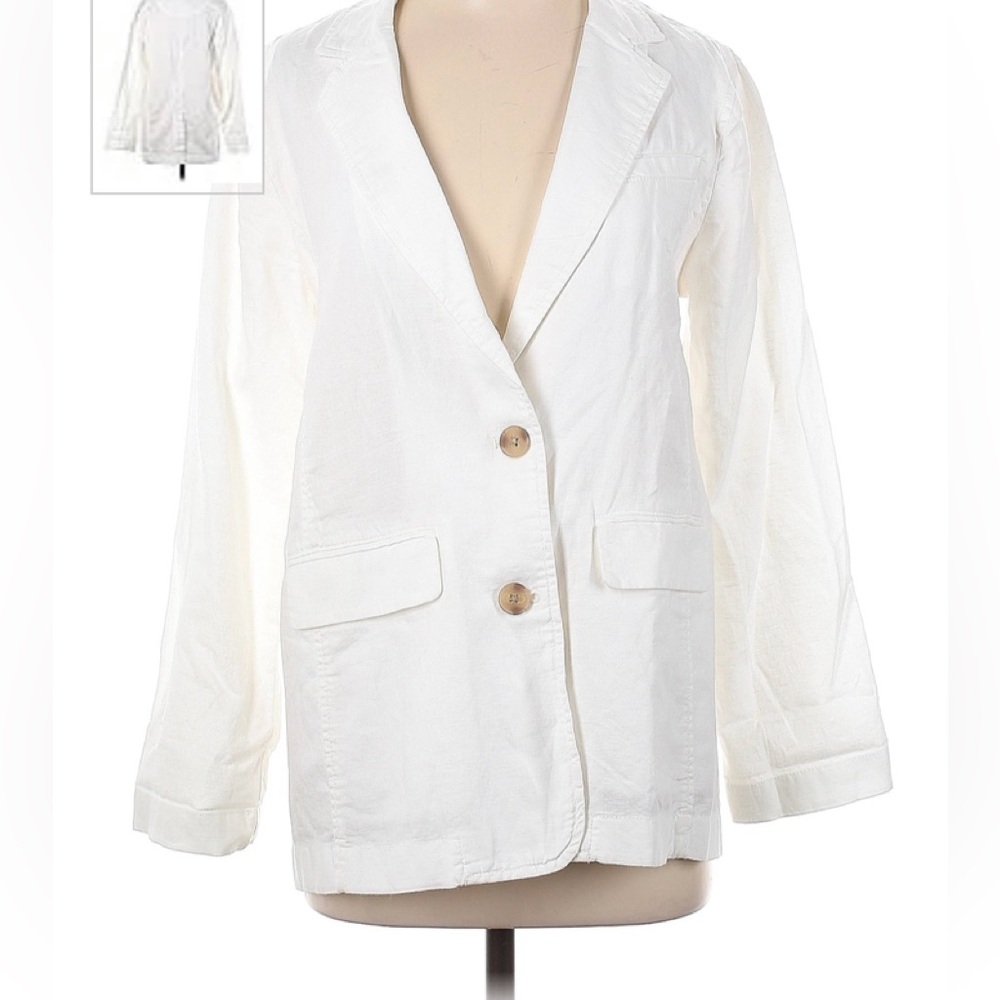 NWT 🆕 Gap white cotton blazer XXS